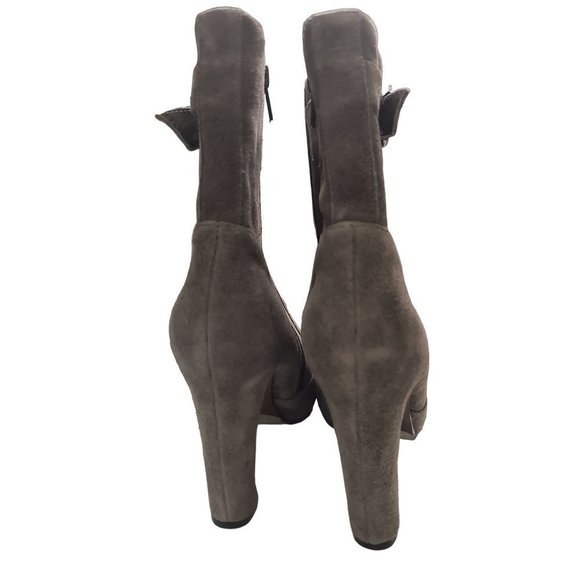 Sam Edelman “Belmont” Suede Ankle Boot Woman's Size 9 Ankle Lace Up Heel Zip New - Picture 9 of 16